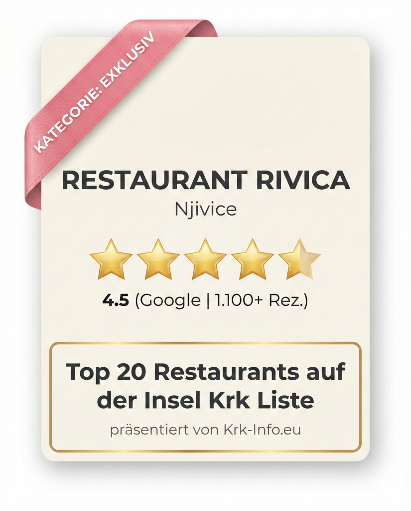 Restaurant Rivica - Njivice - Krk-info.eu Bewertung 4,5