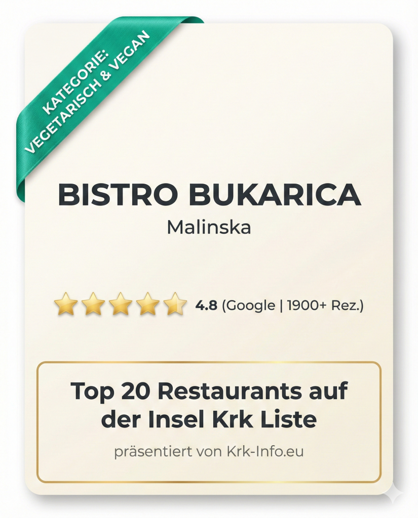 Bistro Bukarica - Malinska - Krk-info.eu Bewertung 4,8