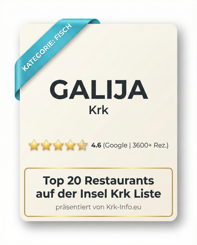 Konoba Galija - Krk Altstadt - Krk-info.eu Bewertung 4,6
