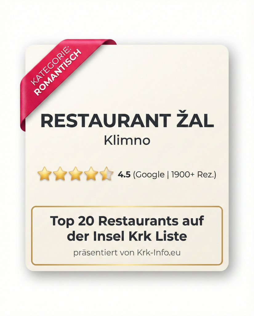 Restaurant Zal - Klimno - Krk-info.eu Bewertung 4,5