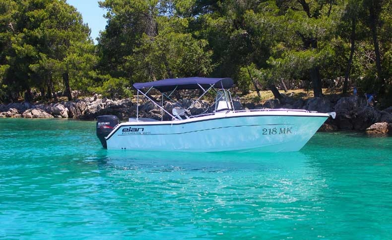 Angelboot Elan Fishingline 650 mieten Insel Krk Kroatien