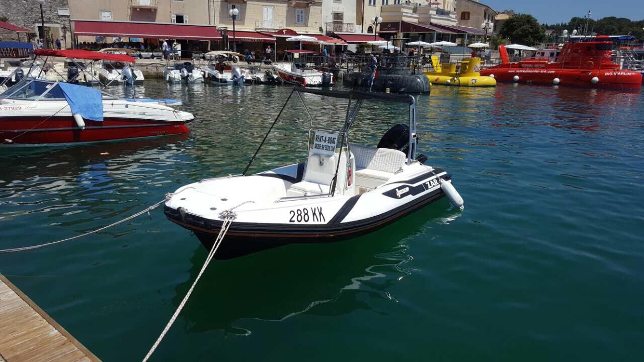 Zar 43 kleines Schlauchboot mieten Insel Krk Kroatien