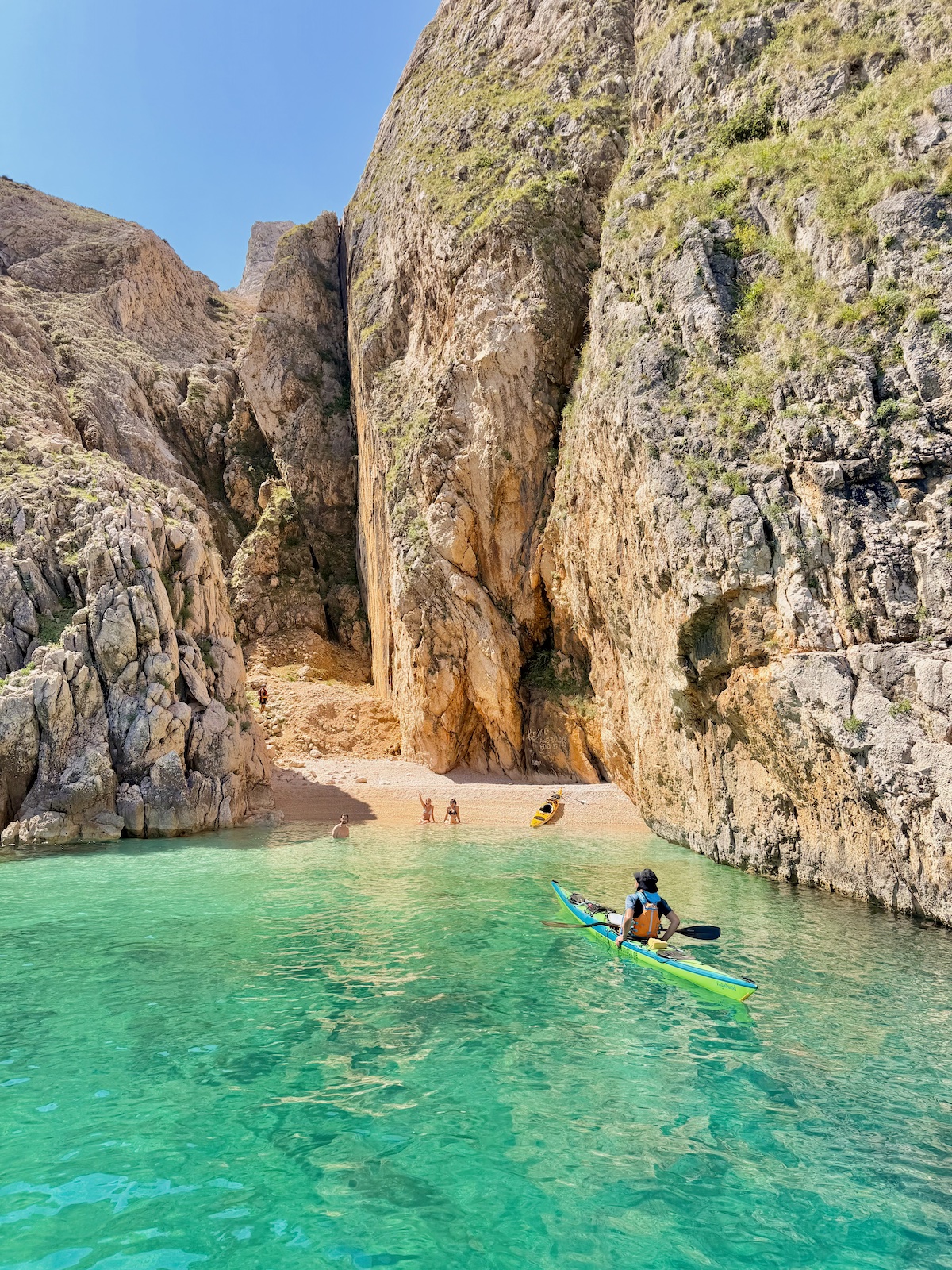 Versteckte Bucht Secret Beach auf der Insel Krk