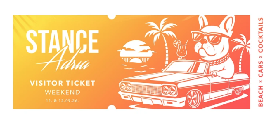 Stance Adria 2026 Tuning Event Krk Jadranovo Flyer