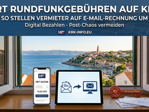 HRT Rundfunkgebühren für Ferienhäuser auf der Insel Krk Kroatien digital bezahlen