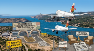 Flughafen Rijeka Insel Krk Flugzeug Landung 2026