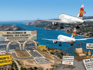 Flughafen Rijeka Insel Krk Flugzeug Landung 2026